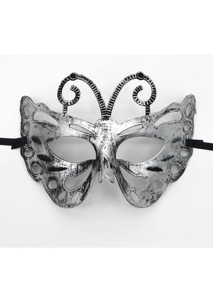 Stil 12 1 Adet Inanılmaz Maske Antik Altın ve Gümüş Caz Düz Kafa Maskesi Topu Parti Toplama Erkekler ve Kadınlar Cosplay Yarım Maske Dekorasyon (Yurt Dışından)