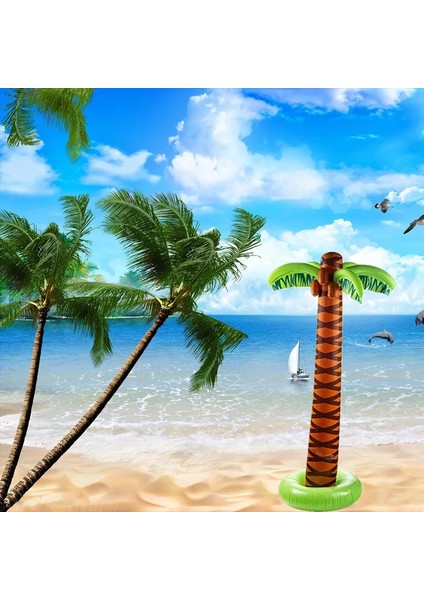 1 Adet Balon Şişme Büyük Hindistan Cevizi Ağacı Balon 90 cm Palmiye Ağacı Hawaii Plaj Düğün Doğum Günü Balon Dekor Tropikal Simülasyon Bitki Balon (Yurt Dışından) modelleri