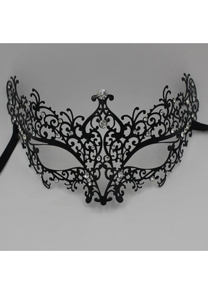 3006-SIYAH 2022 Metal Telkari Lazer Kesim Erkek/kadın Venedik Masquerade Göz Maskeleri Parti Cadılar Bayramı Cosplay Düğün Mardi Gras Topu Maskesi (Yurt Dışından) modelleri