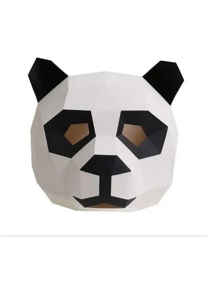 Çocuk Cosplay Maskeleri Cadılar Bayramı Partisi Maskesi Malzemeleri Panda Ayı Kostümü Kafa Hood 3D Kağıt Modeli Dıy Karikatür El Yapımı Yüz Cosplay Oyuncaklar (Yurt Dışından)