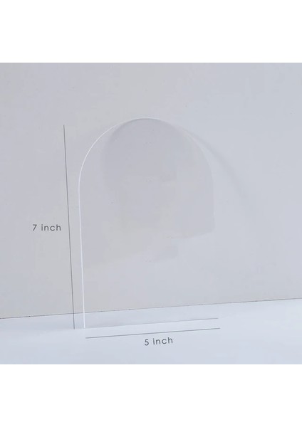 12.7X17.8X0.1 cm 10 Adet Akrilik Masa Işareti Düğün Yeri Kartı Için Boş Kemer Koltuk Kartı Parti Dekorasyon Dıy Masa Numarası Konuk Adı Etiketi Özel Boyut (Yurt Dışından)