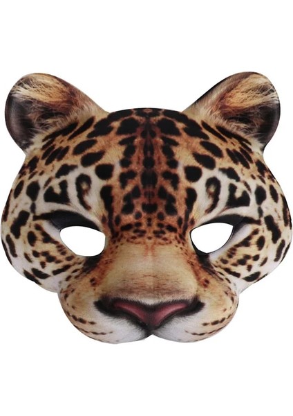 Leopar Cadılar Bayramı 3D Kaplan Domuz Tilki Hayvan Maskesi Masquerade Parti Cosplay Kostüm Aksesuarları Sahne Unisex Hayvanlar Yarım Yüz Maskeleri (Yurt Dışından)