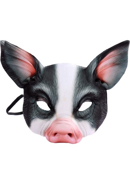 Leopar Cadılar Bayramı 3D Kaplan Domuz Tilki Hayvan Maskesi Masquerade Parti Cosplay Kostüm Aksesuarları Sahne Unisex Hayvanlar Yarım Yüz Maskeleri (Yurt Dışından) indirimleri