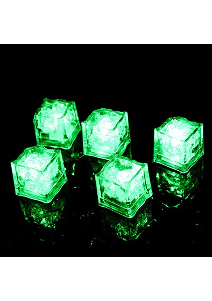 Kırmızı 1 Pc LED Buz Küpleri Parlayan Parti Topu Flaş Işığı Parti Aydınlık Neon Festivali Noel Bar Şarap Bardağı Dekorasyon Malzemeleri (Yurt Dışından)