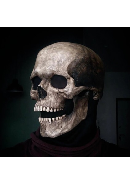 Koyu Renkli Kafatası Yeni Cadılar Bayramı Maskesi Dekorasyon Korku Korkunç Maske Hareketli Çene Tam Kafa Kafatası Maskesi Cosplay Cadılar Bayramı Partisi Dekoru 2022 Kafatası Kask (Yurt Dışından) modelleri
