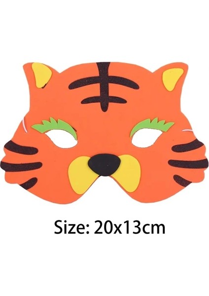 Kaplan X7PCS 7 Adet Maymun Panda Hayvan Eva Maskeleri Safari Parti Kedi Zebra Orman Parti Cosplay Malzemeleri Çocuklar Için Hediye Doğum Günü Süslemeleri (Yurt Dışından)