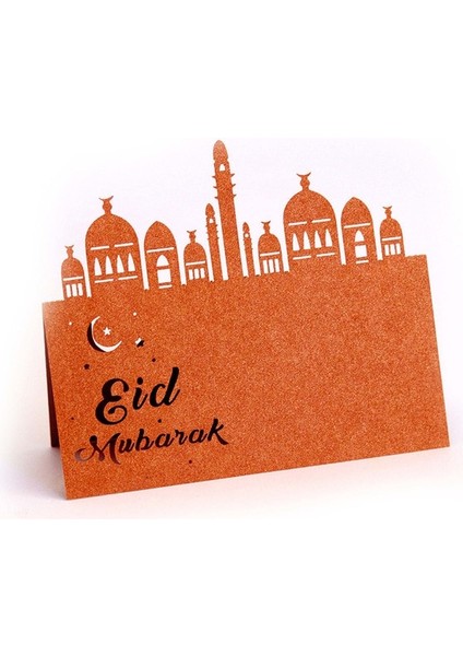 Bronz 30 Adet 10/30/50 Adet Eid Mubarak Parti Koltuk Kartı Adı Yer Kartları Kartpostallar Ramazan Eid Müslüman Parti Ramazan Kareem Masa Süslemeleri (Yurt Dışından)