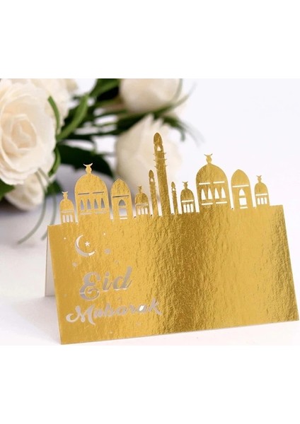 Bronz 30 Adet 10/30/50 Adet Eid Mubarak Parti Koltuk Kartı Adı Yer Kartları Kartpostallar Ramazan Eid Müslüman Parti Ramazan Kareem Masa Süslemeleri (Yurt Dışından) indirimleri