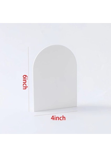 10.2X15.2X0.18 cm 10 Adet Beyaz Boş Kemer Akrilik Burcu Düğün Yeri Kartı Için Parti Dekor Masa Numarası Konuk Adı Koltuk Etiketi Zanaat Dıy Proje Ekranı (Yurt Dışından)