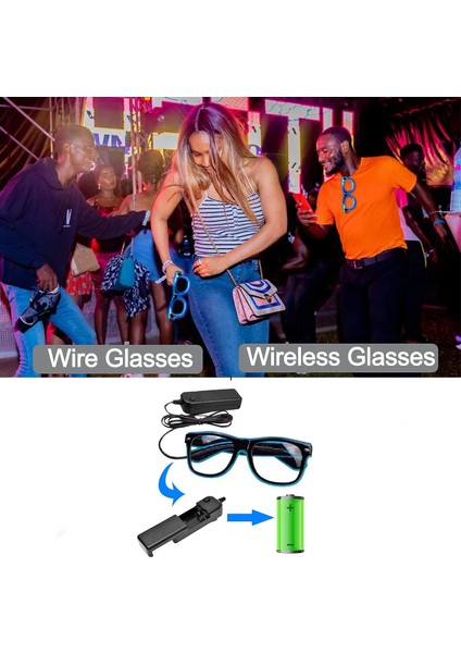 Beyaz LED Işıklı Gözlük El Yanıp Sönen Neon Bar Parti LED Gözlük Light Up Gözlük Rave Kostüm Partisi Dekoru Dj Güneş Gözlüğü Parti Dekoru (Yurt Dışından) modelleri