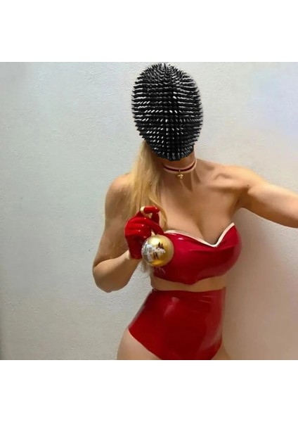 D Komik Perçin Maskesi Çivili Sivri Tam Yüz Jewel Yüz Kapak Tatil Cadılar Bayramı Korku Maskaralar Masquerade Maske (Yurt Dışından) fırsatları