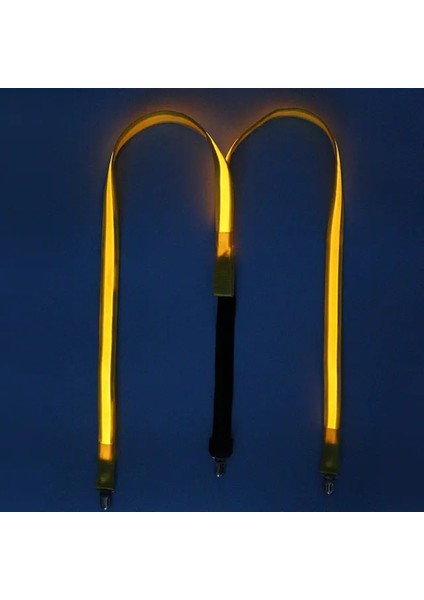 Askılar - Sarı Işıklı Erkek LED Askılar Papyon Yenilikçi Kostüm Aksesuarı Yanıp Sönen Askılar Müzik Festivali Düğün Partisi Için Mükemmel (Yurt Dışından)