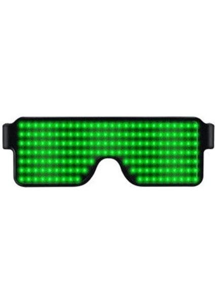 Yeşil Işık 1 Adet 8 Modları Hızlı Flaş LED Işık Çubuğu Glow Parti Büyük Olay Gözlük USB Şarj Aydınlık Gözlük Noel Konseri Işık Oyuncaklar (Yurt Dışından)
