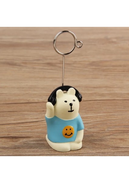 E 1 Adet Sevimli Hayvanlar Fotoğraf Tutucu Mesaj Klip Masa Numarası Tutucu Isim Kartı Placecard Kartpostal Standı Raf Ev Ofis Masası Dekorasyon (Yurt Dışından)