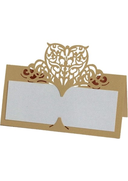Koyu Mor 50 Adet 10*10 cm Lazer Kesim Yer Kartları Hollow Aşk Kalp Düğün Masa Dekorasyon Resepsiyon Kağıdı Stand-Up Iş Toplantısı Için Isim Kartı (Yurt Dışından)