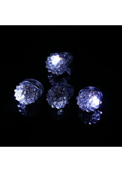 Beyaz LED 10 Adet Beyaz LED Glow Ring Light Up Yüzükler Yanıp Sönen Inişli Çıkışlı Yüzükler Rave Düğün Parti Aydınlık Oyuncaklar Parlayan Yüzükler Karanlıkta Parlıyor (Yurt Dışından) indirimleri