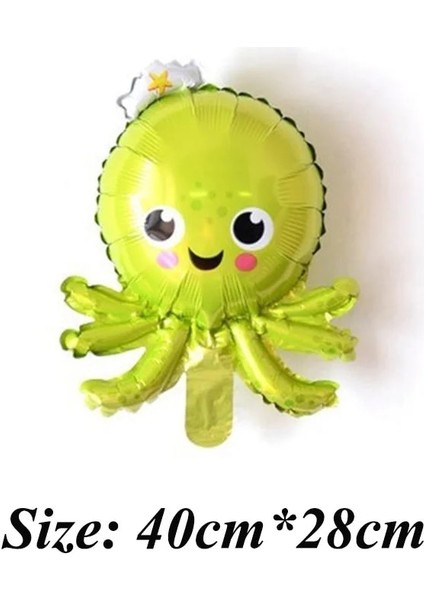 Pembe Ayak 1 Parça Mini Karikatür Hayvan Karakter Serisi Alüminyum Film Balon Doğum Günü Partisi Bebek Duş Bebek Duş Dekoratif Top (Yurt Dışından)