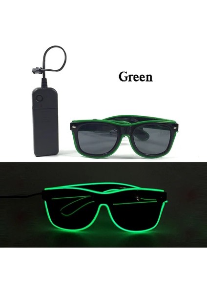 Tip 10 DC3V-SES Aktif Aydınlık Parti Panjur Gözlük El Tel Kravat Papyon LED Moda Bekarlığa Veda Partisi Güneş Gözlüğü Disco Glow Malzemeleri Için Şekilli Gözlük (Yurt Dışından)