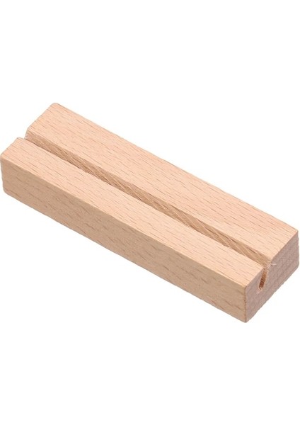 8x2.5x1.5 cm Doğal Ahşap Notlar Klipler Fotoğraf Tutucu Kağıt Kelepçe Standı Masa Numaraları Tutucu Destek Yeri Kart Masa Kartı Mesajları Noel Dekor (Yurt Dışından)