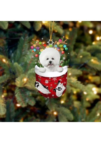 Stil 1 2023 Noel Ağacı Kolye Sevimli Köpek Yavrusu Reçine Akrilik Yeni Oda Noel Hediyesi Dekorasyon Süs Şenlikli Köpek Yıl Malzemeleri Parti E8X3 (Yurt Dışından)