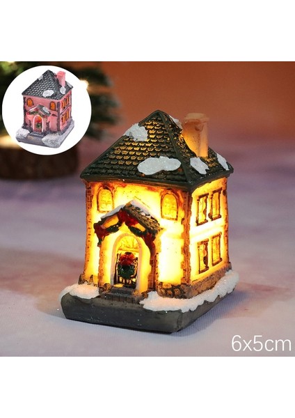 Stil 8 Noel LED Işık Süsler Avrupa Reçine Ev Noel Hediye Odası Dekor Noel Dekorasyon Ev Için 2022 Yeni Yıl Navidad Noel (Yurt Dışından)