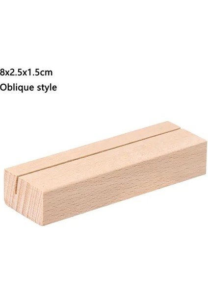 8x2.5x1.5cm-F 1 Adet Doğal Ahşap Memo Klipleri Fotoğraf Tutucu Kelepçeleri Stand Kartı Masaüstü Mesaj El Sanatları El Yapımı Memo Tutucu Ev Ofis Için (Yurt Dışından)