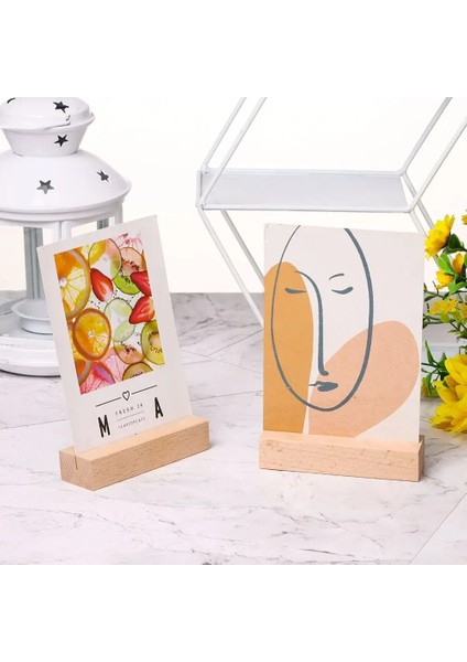 8x2.5x1.5cm-F 1 Adet Doğal Ahşap Memo Klipleri Fotoğraf Tutucu Kelepçeleri Stand Kartı Masaüstü Mesaj El Sanatları El Yapımı Memo Tutucu Ev Ofis Için (Yurt Dışından)