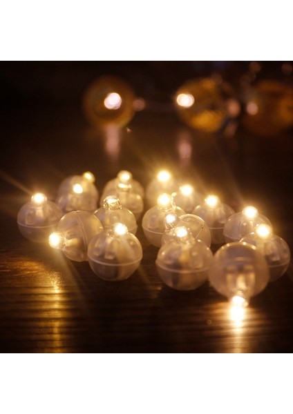 Sıcak Beyaz 50 Adet 50 Adet Tumbler Küçük Yuvarlak Top Işıklı Balon LED Flaş Aydınlık Lambalar Fener Işığı Düğün Parti Doğum Günü Dekorasyon Için (Yurt Dışından)