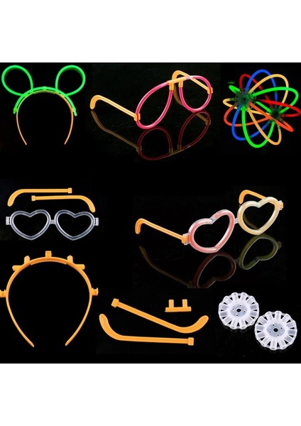 Mor 30 Parça 30 Takım Parlak Çubuk Kolye Aksesuarları Konnektörler Kafa Bandı Gözlük Kelebek Bilezikler Kolye Neon Parti Floresan Renkler Noel T74 (Yurt Dışından) fiyatları