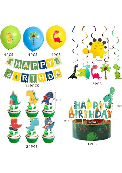Balon-12 Adet Dinozor Tema Parti Dinozor Balon Tek Kullanımlık Sofra Seti Çocuk Çocuk Doğum Günü Partisi Dekorasyon Orman Parti Bebek Duş Favor (Yurt Dışından) indirimleri