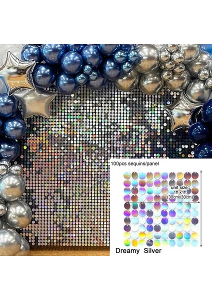 15 Yanardöner Parti Payet Zemin Glitter Pırıltılı Kare Payet Paneli Düğün Doğum Günü Partisi Dekorasyon Bebek Duş Perdesi (Yurt Dışından)