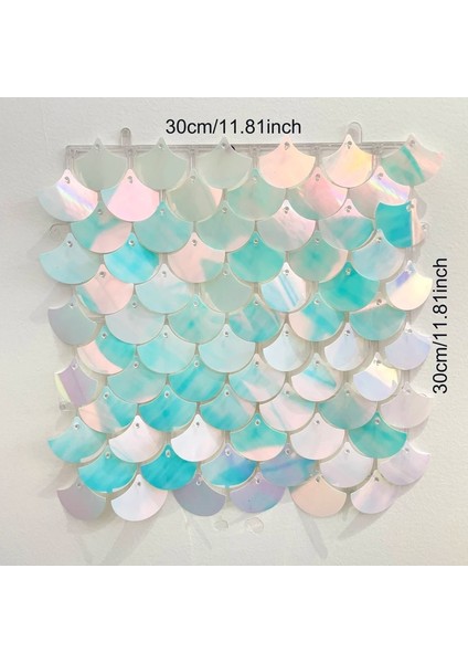 Illusion Gümüş 30 cm Tarak Glitter Ayna Payet Zemin Paneli Düğün Deniz Teması Doğum Günü Partisi Süslemeleri Muhteşem Duvar Dekoratif Paneller (Yurt Dışından) modelleri