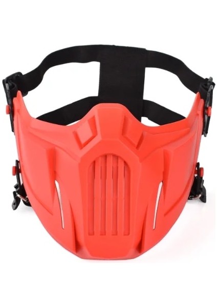 Bir Açık Maskeli Balo Solunum Maskesi Rüzgar Geçirmez Toz Geçirmez Cosplay Kayak Bisiklet Ayarlanabilir Güvenlik Yüz Maskesi Maskaralar (Yurt Dışından)