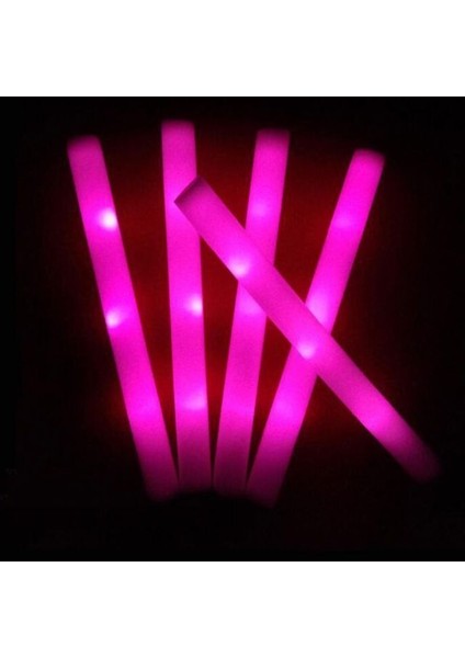 Pembe 10 Adet 10/15/30/60 Adet Köpük Parlayan Çubuklar LED Köpük Sopa Parlayan Çubuklar Cheer Tüp LED Karanlıkta Glow Işık Düğün Noel Partisi Malzemeleri Için (Yurt Dışından)