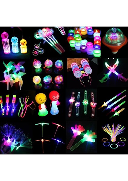 Lolipop Çubukları 10 Adet LED Işık Up Oyuncaklar Parti Şekeri Parlayan Çubuklar Kafa Bandı Noel Doğum Günü Hediyesi Karanlıkta Parlayan Parti Malzemeleri Çocuklar Için Yetişkin (Yurt Dışından)