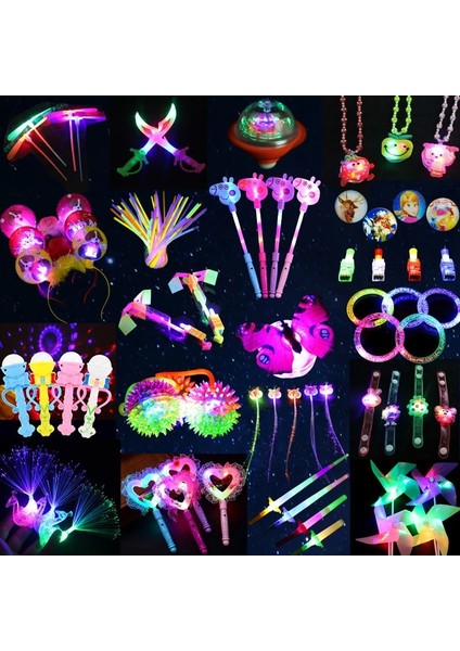 Lolipop Çubukları 10 Adet LED Işık Up Oyuncaklar Parti Şekeri Parlayan Çubuklar Kafa Bandı Noel Doğum Günü Hediyesi Karanlıkta Parlayan Parti Malzemeleri Çocuklar Için Yetişkin (Yurt Dışından)