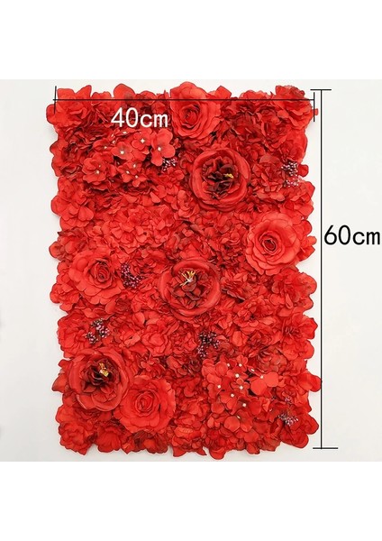 Menekşeler 40X60 cm Yapay Ortanca Şakayık Gül Çiçek Duvar Parti Düğün Kemer Arka Plan Duvar Dekorasyonu Ev Balkon Asılı Düzeni (Yurt Dışından)