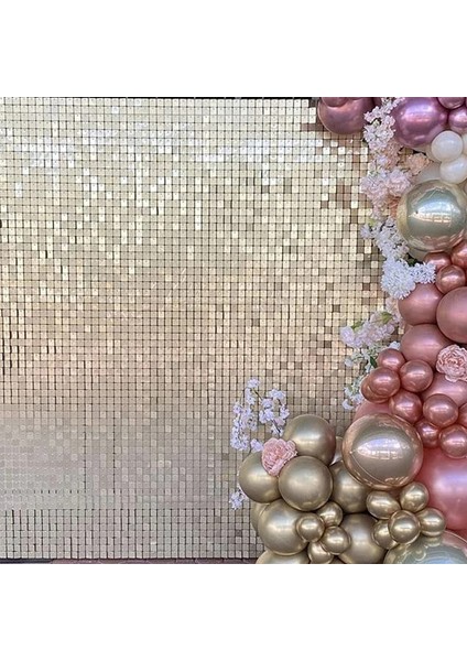 Pembe 1x2 M Parti Zemin Metalik Folyo Saçak Glitter Perde Doğum Günü Düğün Dekorasyon Zemin Bebek Duş Favor Malzemeleri (Yurt Dışından) fiyatları