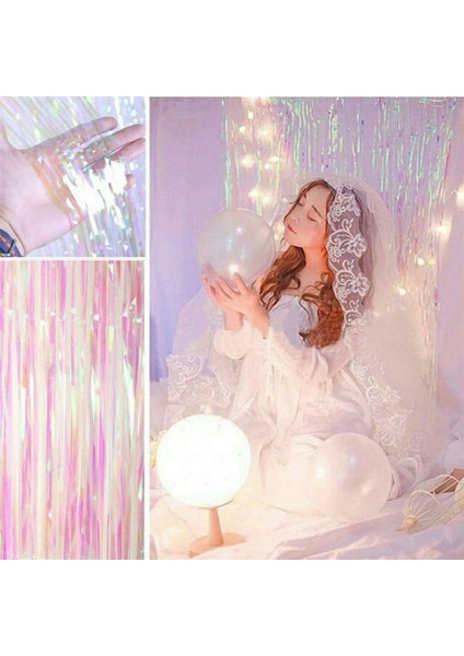 42405 Luanqı Muhteşem Zemin Perdeleri Tinsel Saçak Folyo Perde Bebek Duş Düğün Doğum Günü Partisi Dekorasyon Fotoğraf Kabini Sahne (Yurt Dışından) fırsatları