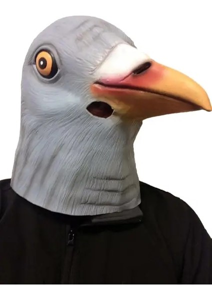 Güvercin Maskesi Lateks Tam Kafa Hayvan Kuş Güvercin Dodo Papağan Güvercin Karga Masquerade Sahne Maskesi (Yurt Dışından)