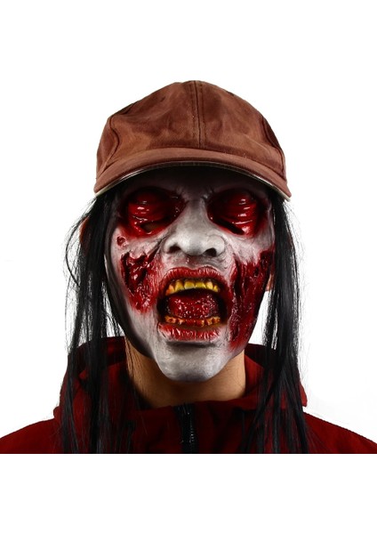 Tip A Cadılar Bayramı Kanlı Korkunç Maskeler Ürpertici Evil Yüz Kapatma Yetişkin Zombi Canavar Vampir Maskesi Kostüm Partisi Femme Maske Perili Ev (Yurt Dışından) fırsatları