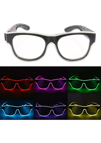 C LED Gözlük Cadılar Bayramı Atmosferi Kablosuz Aydınlık Gözlük Şarj Edilebilir USB Gece Kulübü Bar Parti Hediyeleri (Yurt Dışından) indirimleri