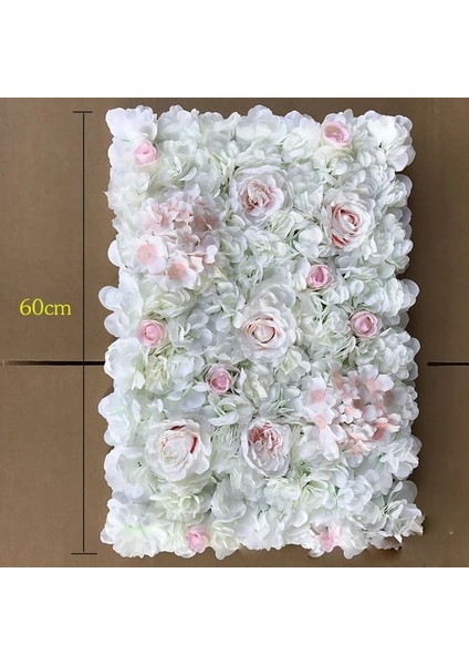 Pembe 9 60X40 cm Yapay Ortanca Gül Şakayık Çiçek Panelleri Düğün Zemin Centerpieces Süslemeleri Mekan Çiçek Dekor Sahte Çiçek (Yurt Dışından) fiyatları