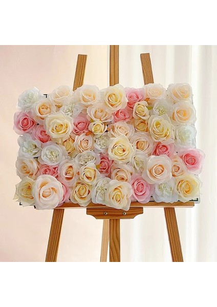 Pembe 9 60X40 cm Yapay Ortanca Gül Şakayık Çiçek Panelleri Düğün Zemin Centerpieces Süslemeleri Mekan Çiçek Dekor Sahte Çiçek (Yurt Dışından) modelleri