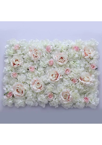 Pembe 9 60X40 cm Yapay Ortanca Gül Şakayık Çiçek Panelleri Düğün Zemin Centerpieces Süslemeleri Mekan Çiçek Dekor Sahte Çiçek (Yurt Dışından) fırsatları