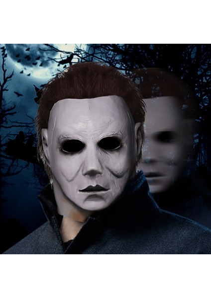 Bej 2022 Film Cadılar Bayramı Michael Myers Maskeleri Korku Cosplay Lateks Maske (Yurt Dışından)