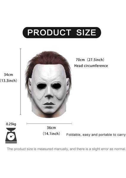 Bej 2022 Film Cadılar Bayramı Michael Myers Maskeleri Korku Cosplay Lateks Maske (Yurt Dışından) fiyatları