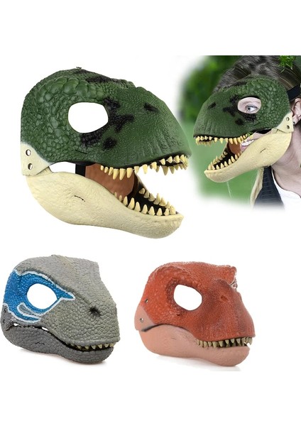 Tavşan Dinozor Maskesi Başlık Dino Festivali 3D Raptor Dinozor Rol Oynamak Sahne Korku Dinozor Şapka Noel Hediyesi Için Korkmuş Maske (Yurt Dışından) indirimleri