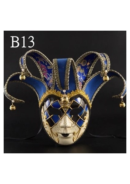 B13 Yeni High-End Venedik Masquerade Maskesi Maske Avrupa ve Amerika Birleşik Devletleri Cadılar Bayramı Palyaço Maskesi Gösterisi Malzemeleri (Yurt Dışından)