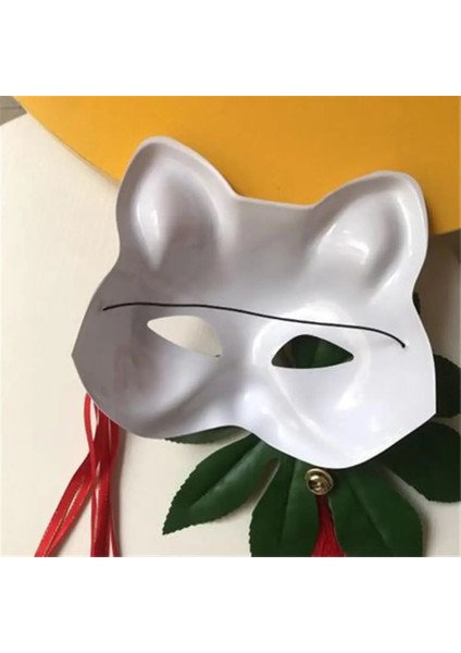 D Cadılar Bayramı Maskesi Cosplay Tilki Maskesi Yarım Yüz Dans Maskesi Kedi Yüz Tilki Maskesi Eğlenceli Video Çekim Özel Sahne Performans Sahne (Yurt Dışından) fırsatları